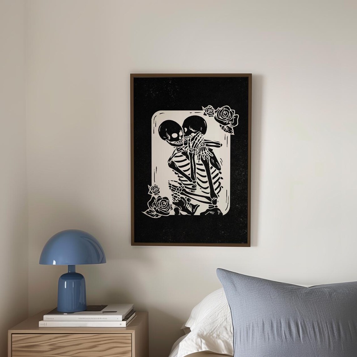 Skeleton Lovers Halloween Decor, Quirky Poster - Image 4