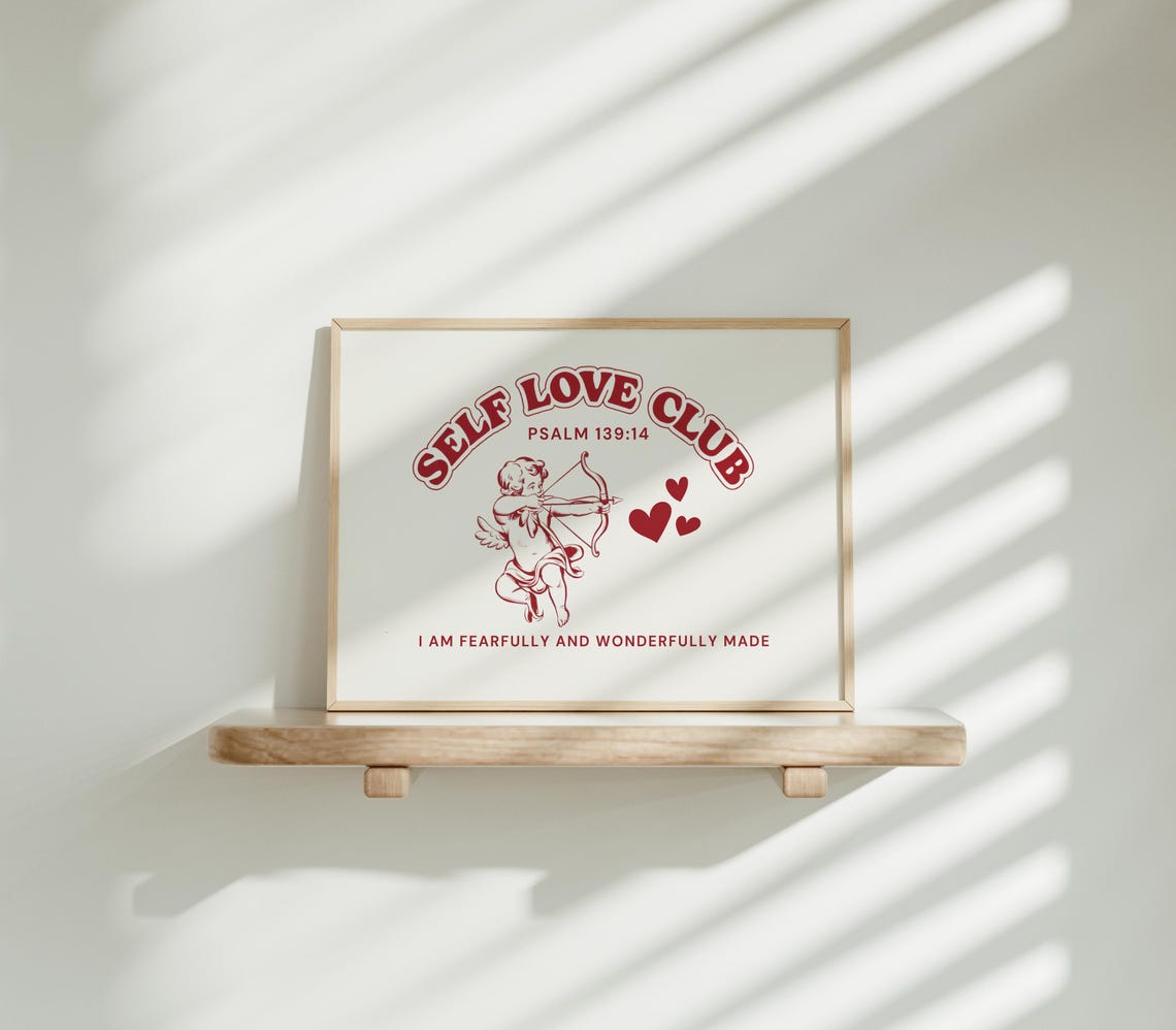 Self Love Club Psalm 139 Cupid Fearfully Wonderfully Made Poster - Image 3