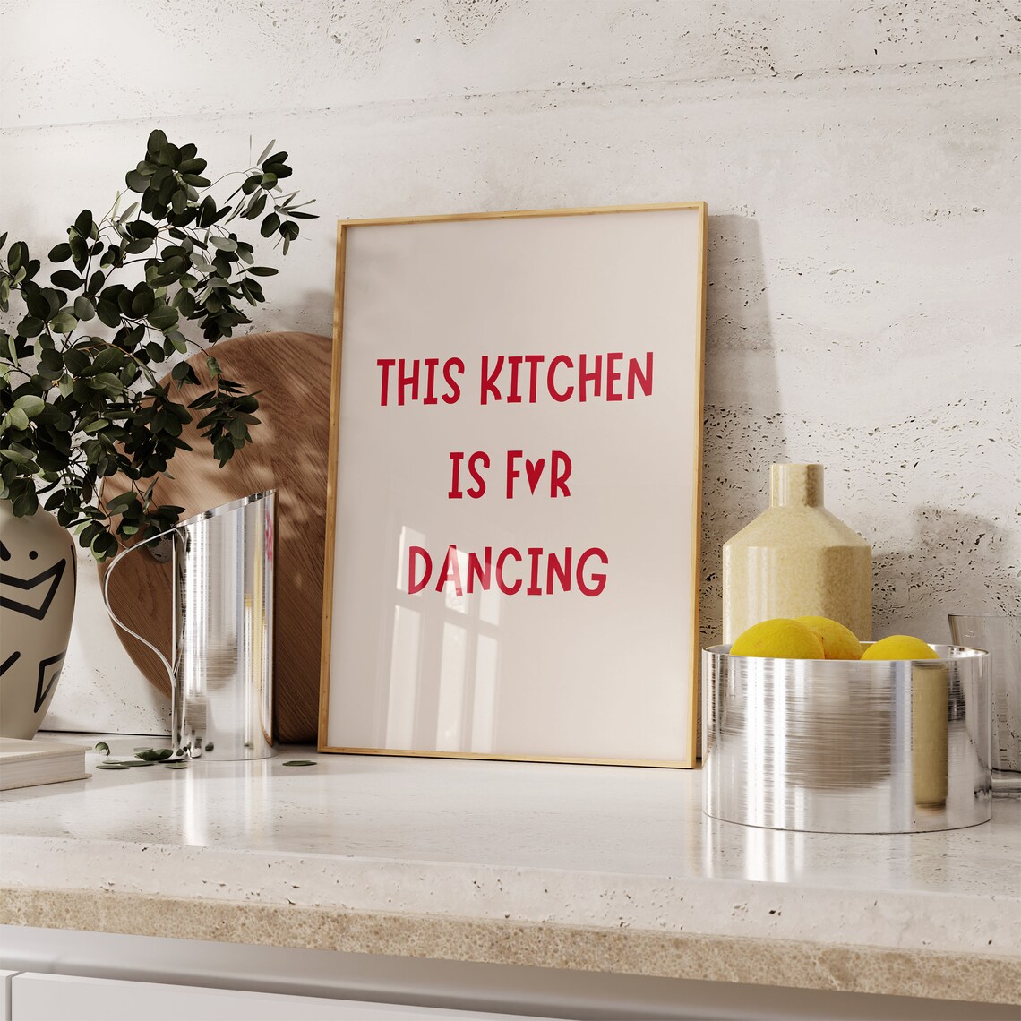Aesthetic This Kitchen Is For Dancing Print Cute Dancing Kitchen Wall Art Print Trendy Kitchen Poster Cute Cooking Art Kitchen Quote Art - Image 5