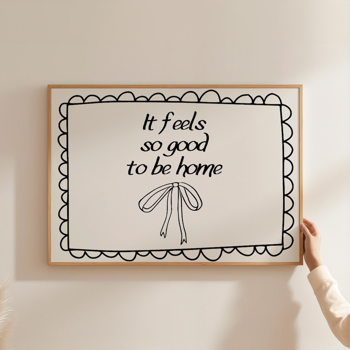 It Feels So Good To Be Home Quote Art Print