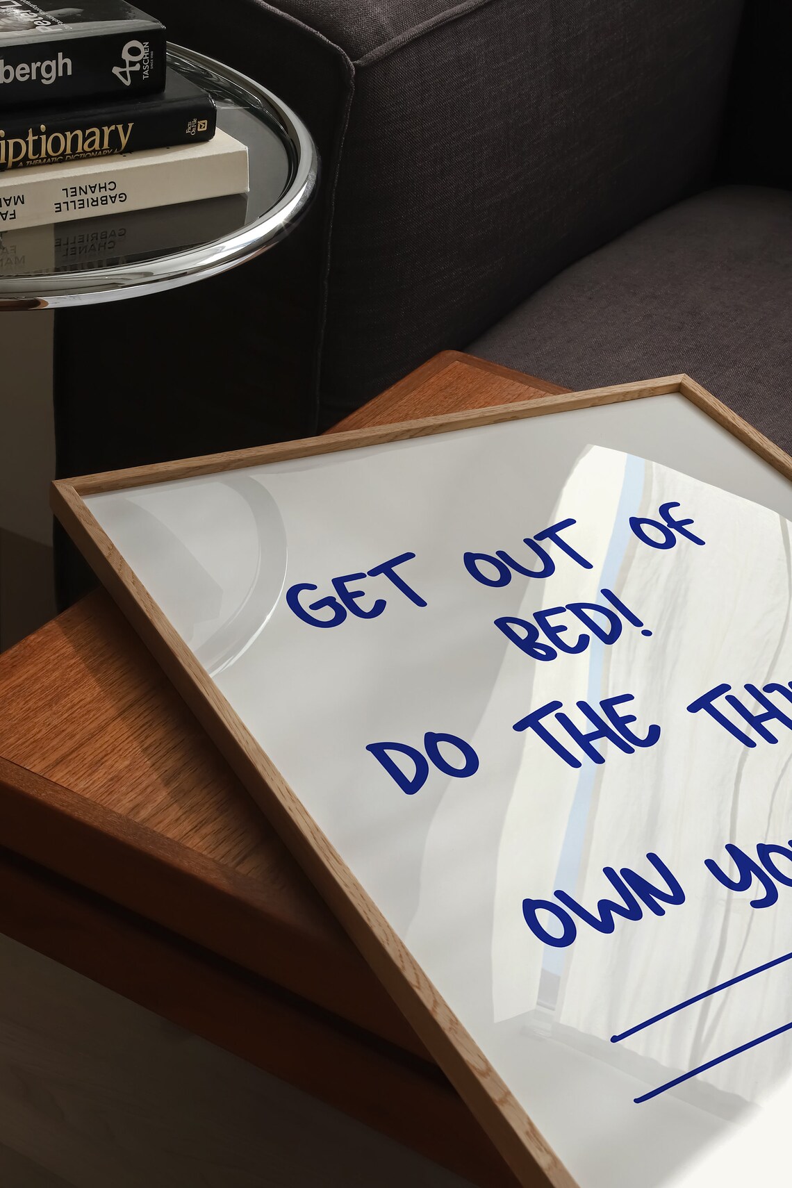 Get Out Of Bed, Do The Things Quote Art Print - Image 4