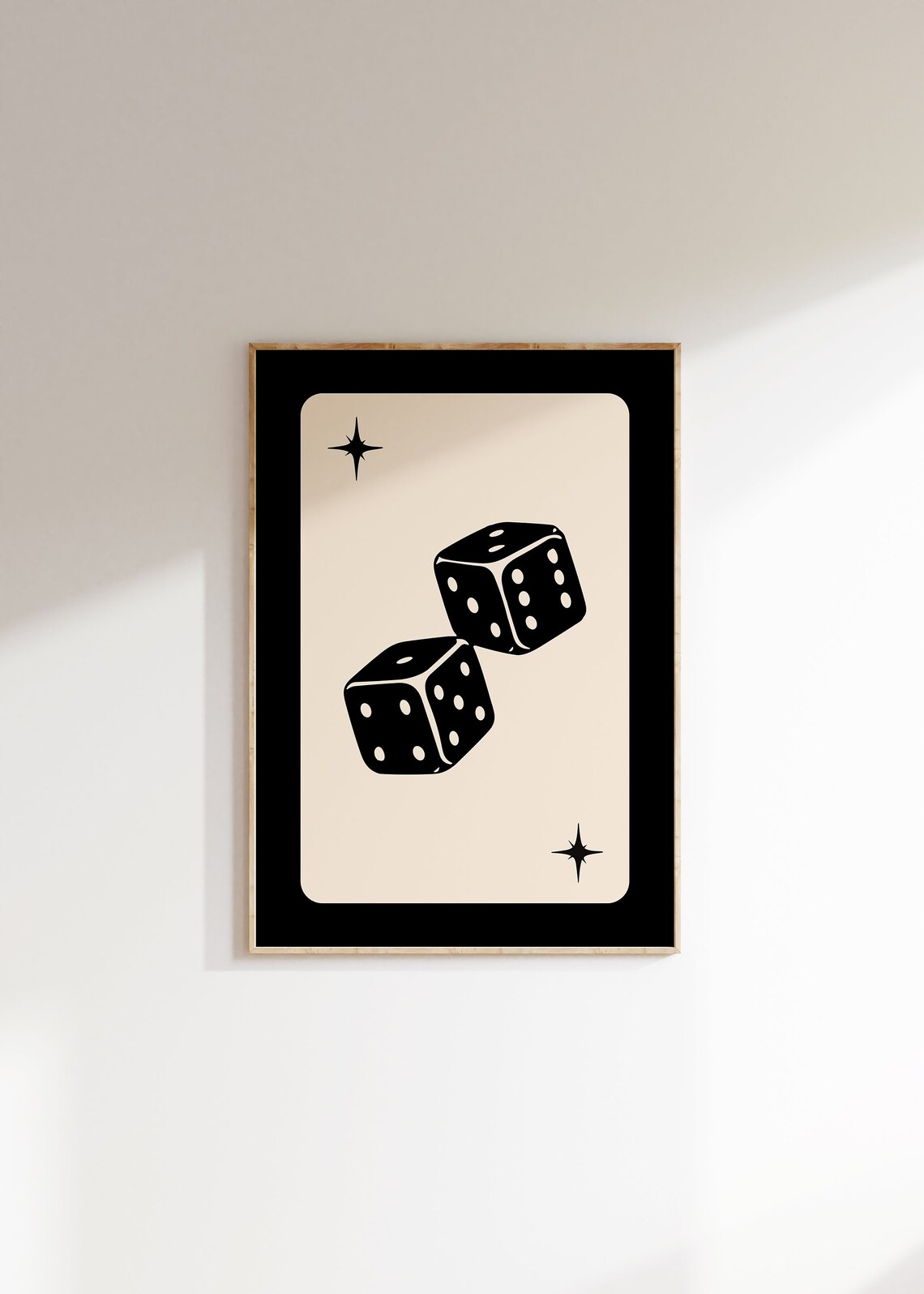 Lucky Me Dice Retro Art Print, Funky Poster - Image 2