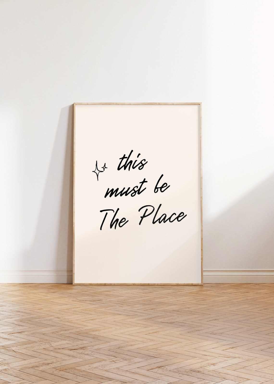 This Must Be The Place Handwritten Script Quote Home Decor Poster - Image 2
