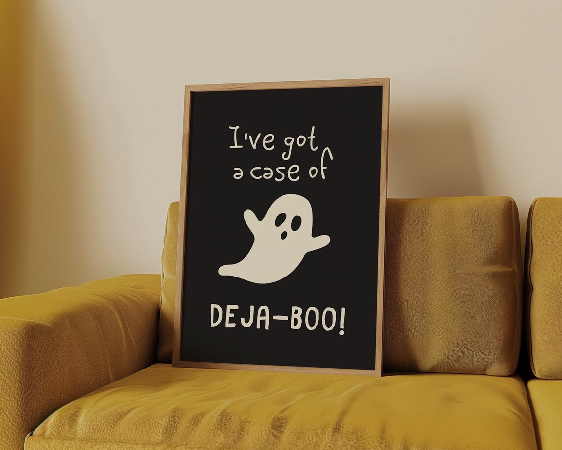 Trendy Halloween Prints Halloween Printables Retro Halloween Decor Cute Ghost Print Ghost Modern Halloween - Image 3