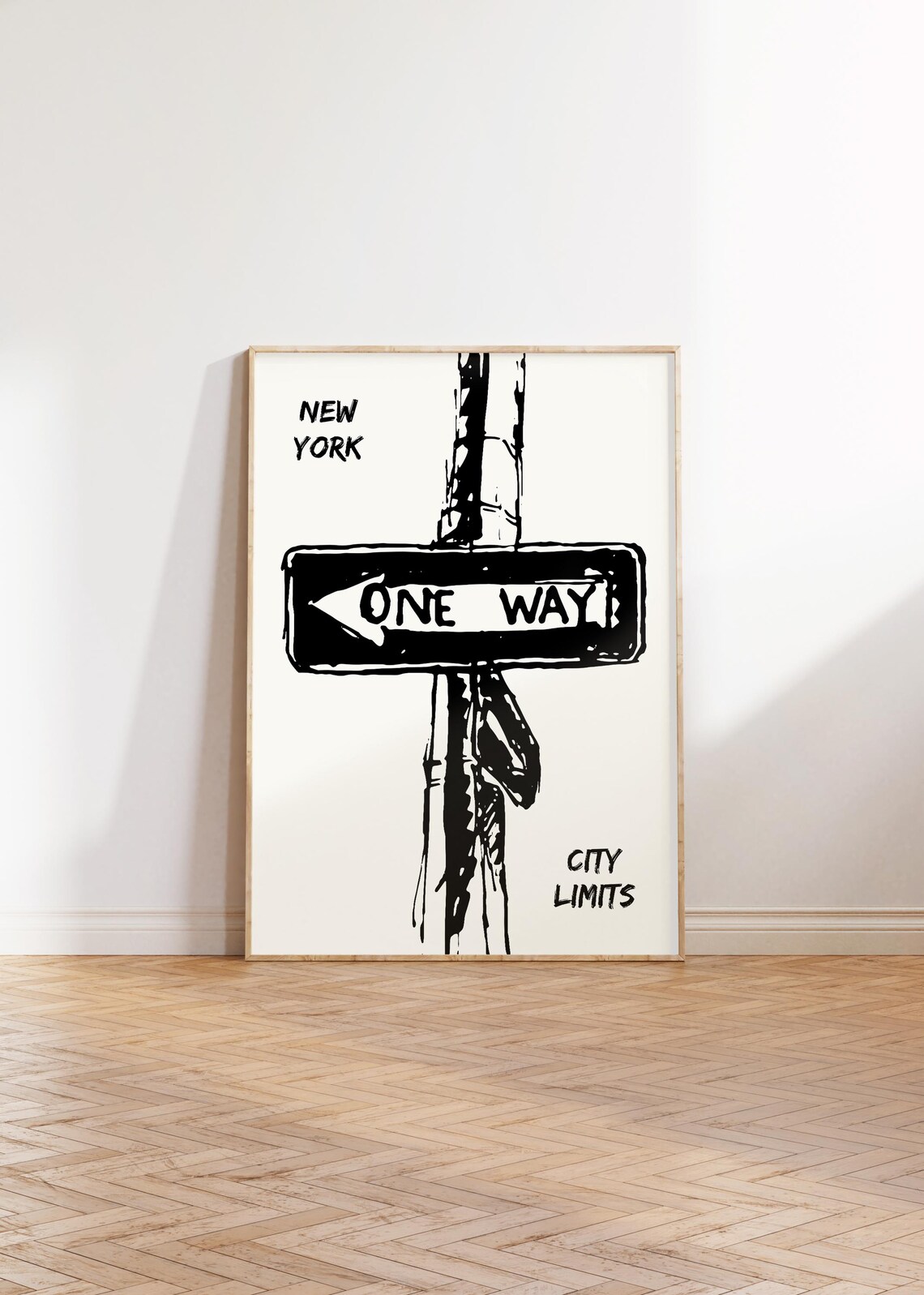 New York One Way Retro NYC Travel Poster - Image 5