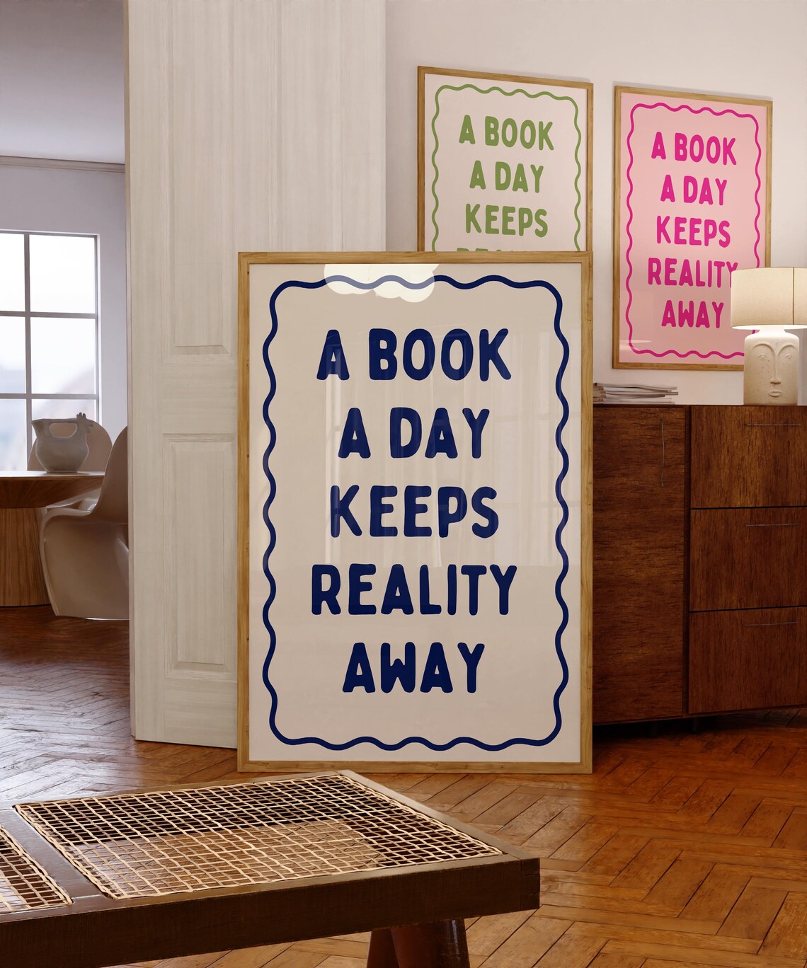 A Book A Day Keeps Reality Away, Book Club Poster - Image 2