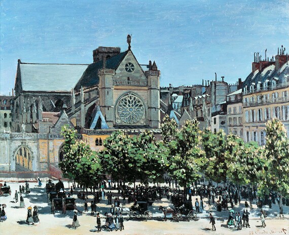 Claude Monet St Germain Lauxerrois Fine Art Glice 1867 Sku 0075