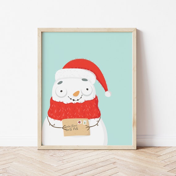 Snowman Snowman Wall Art Christmas Wall Art Cute Christmas Decor Christmas Wall Art Christmas Party Decor Kids Christmas