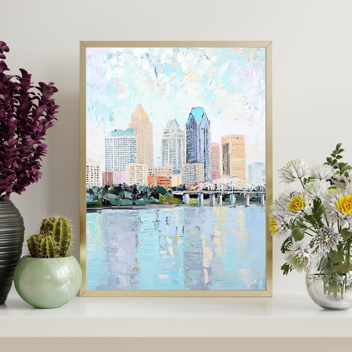 Louisville Kentucky Skyline Art Print, Modern Decor - Image 4