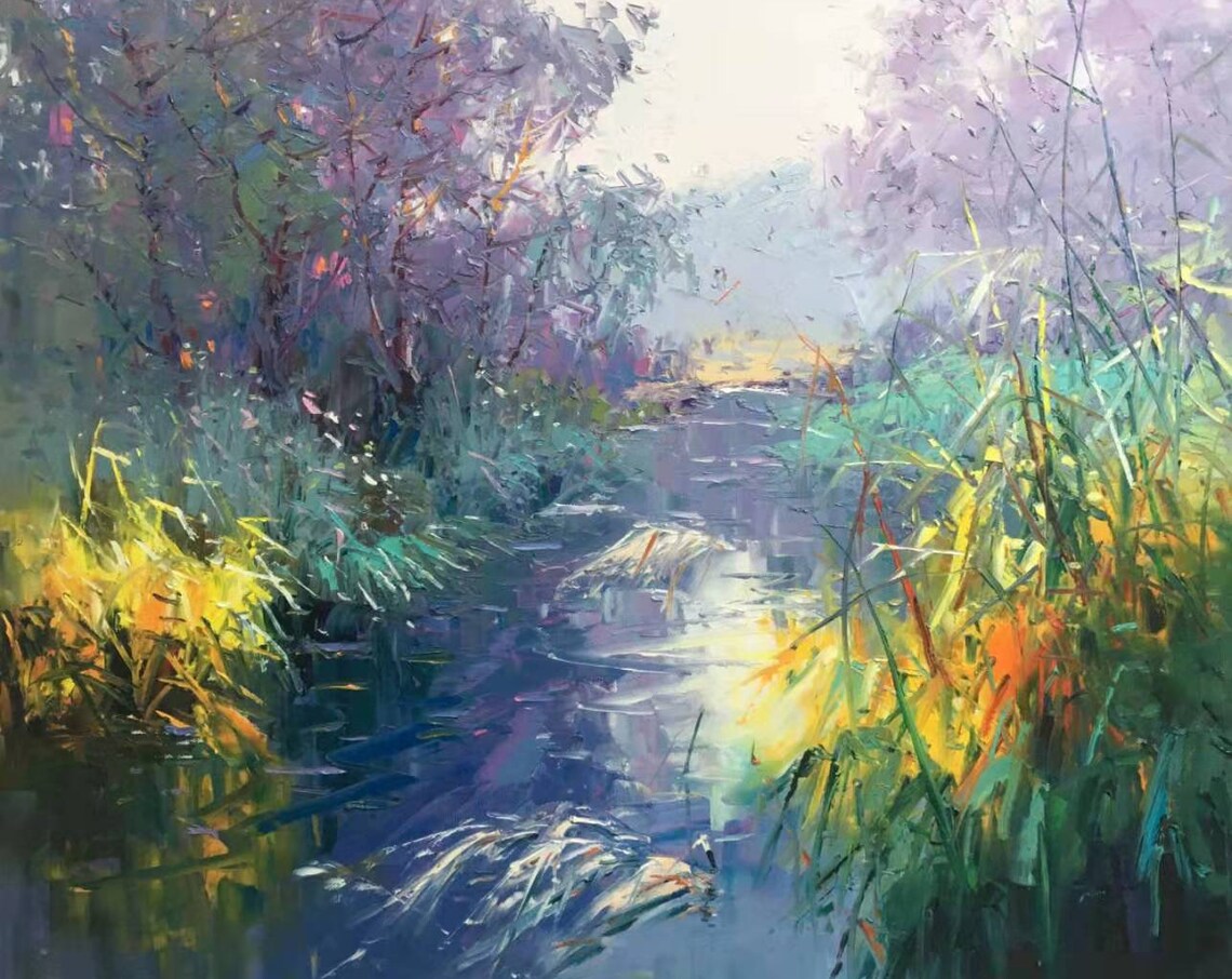 Oil Painting Impression Landscape Art Print
