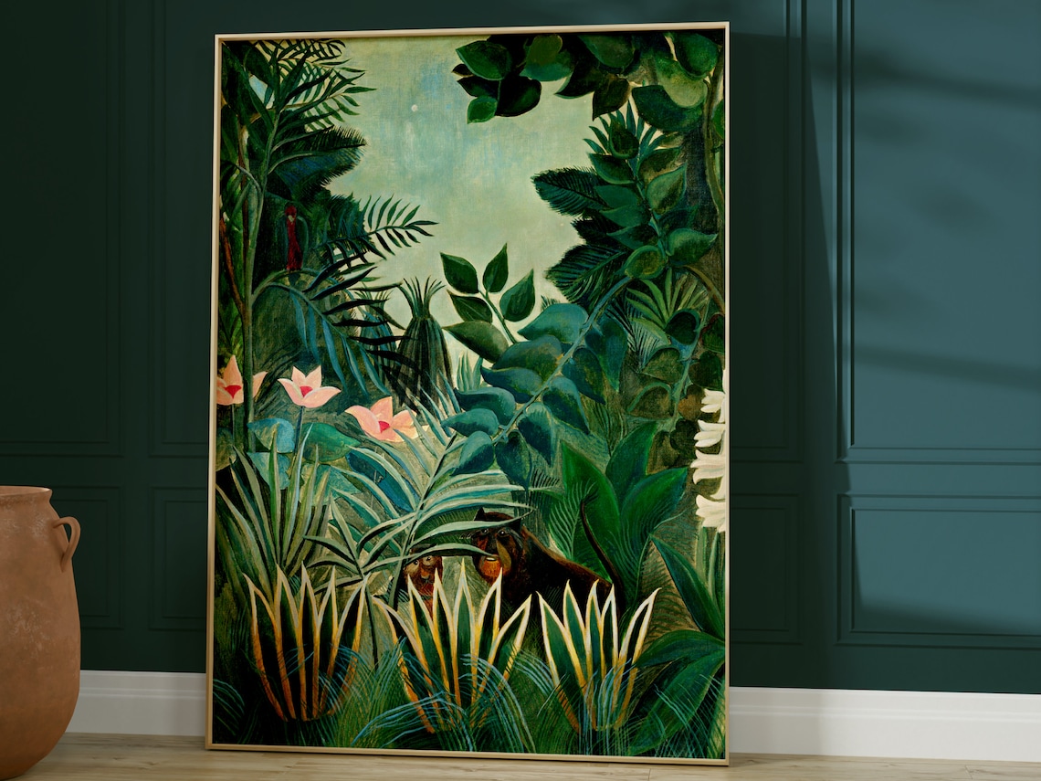 Henri Rousseau Botanical Print, Equatorial Jungle Poster - Image 5