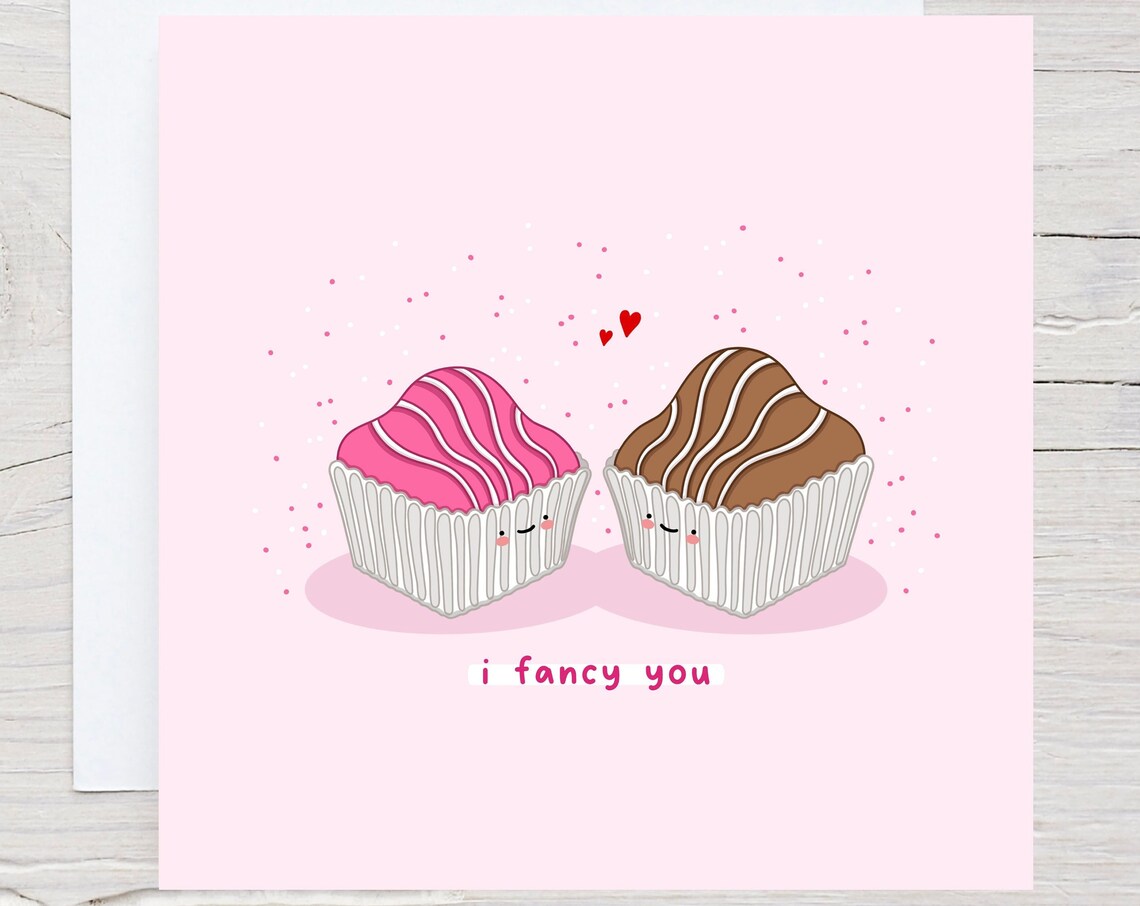 I Fancy You Kawaii Anniversary Cake Art Print