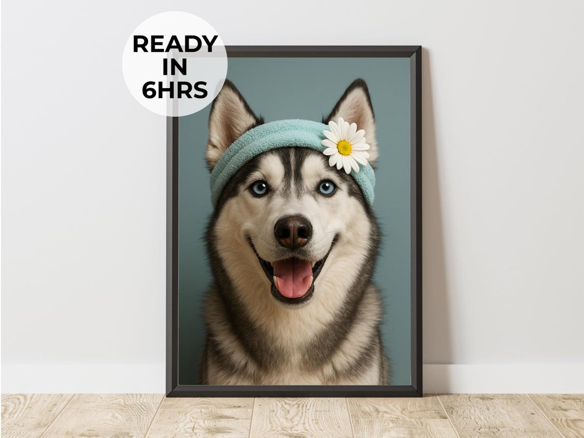 Custom Spa Day Pet Portrait, Funny Gift