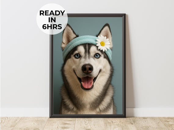 Custom Spa Day Pet Portrait, Funny Gift