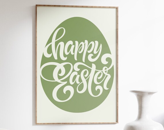 Happy Easter Sign - Spring Decor