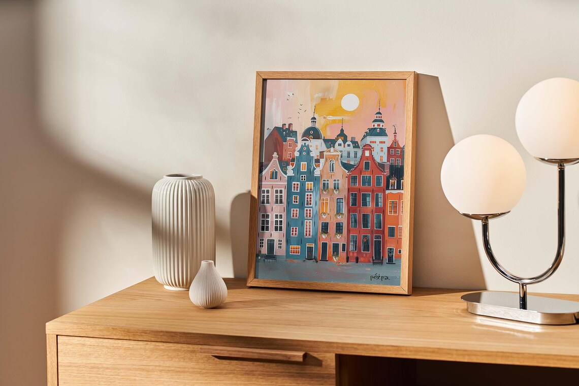 European Buildings Wall Art Print - Image 2