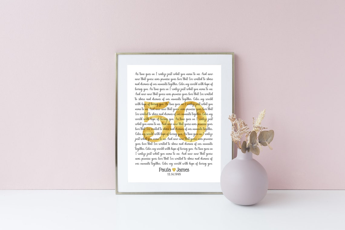 Golden 50th Anniversary Song Lyrics Number 50 Poster Paula James - Image 6