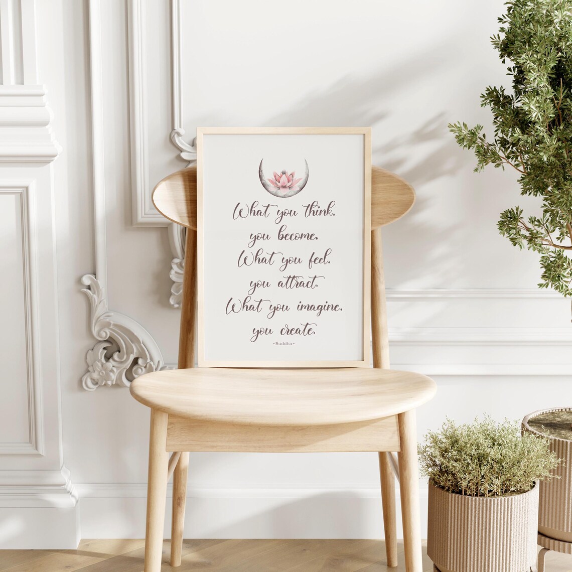 Buddha Quote Wall Art, Law Of Attraction Poster - Image 2