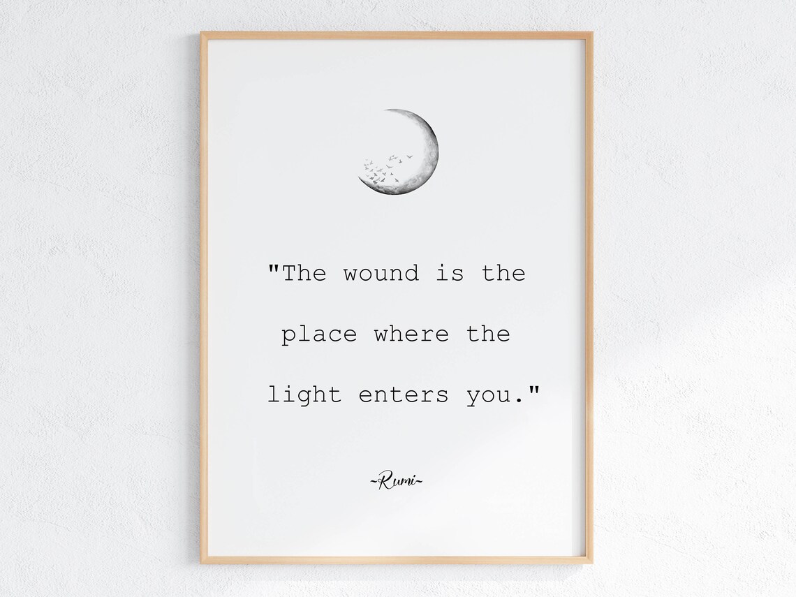 Rumi Quote Poster, Emotional Support Wall Art - Image 3