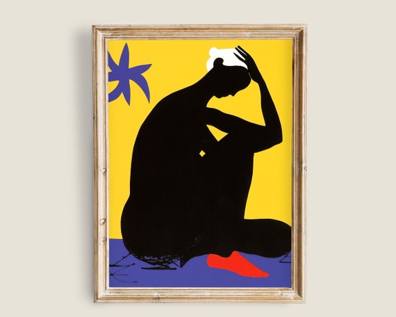 Abstract Woman Matisse Expressionist Art Mid Century Decor Art Vintage Wall Art Woman Elegant Art