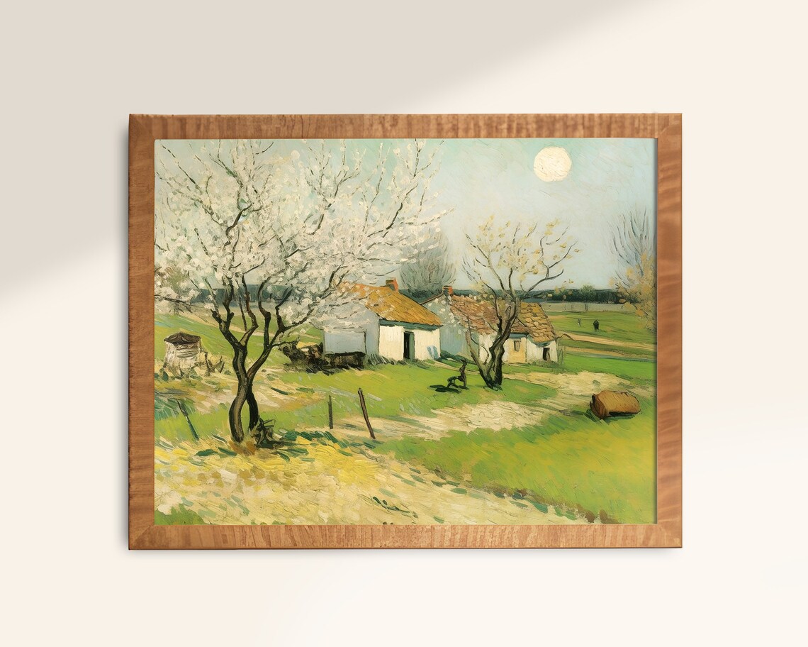 Van Gogh Botanical Landscape Vintage Art Print - Image 2