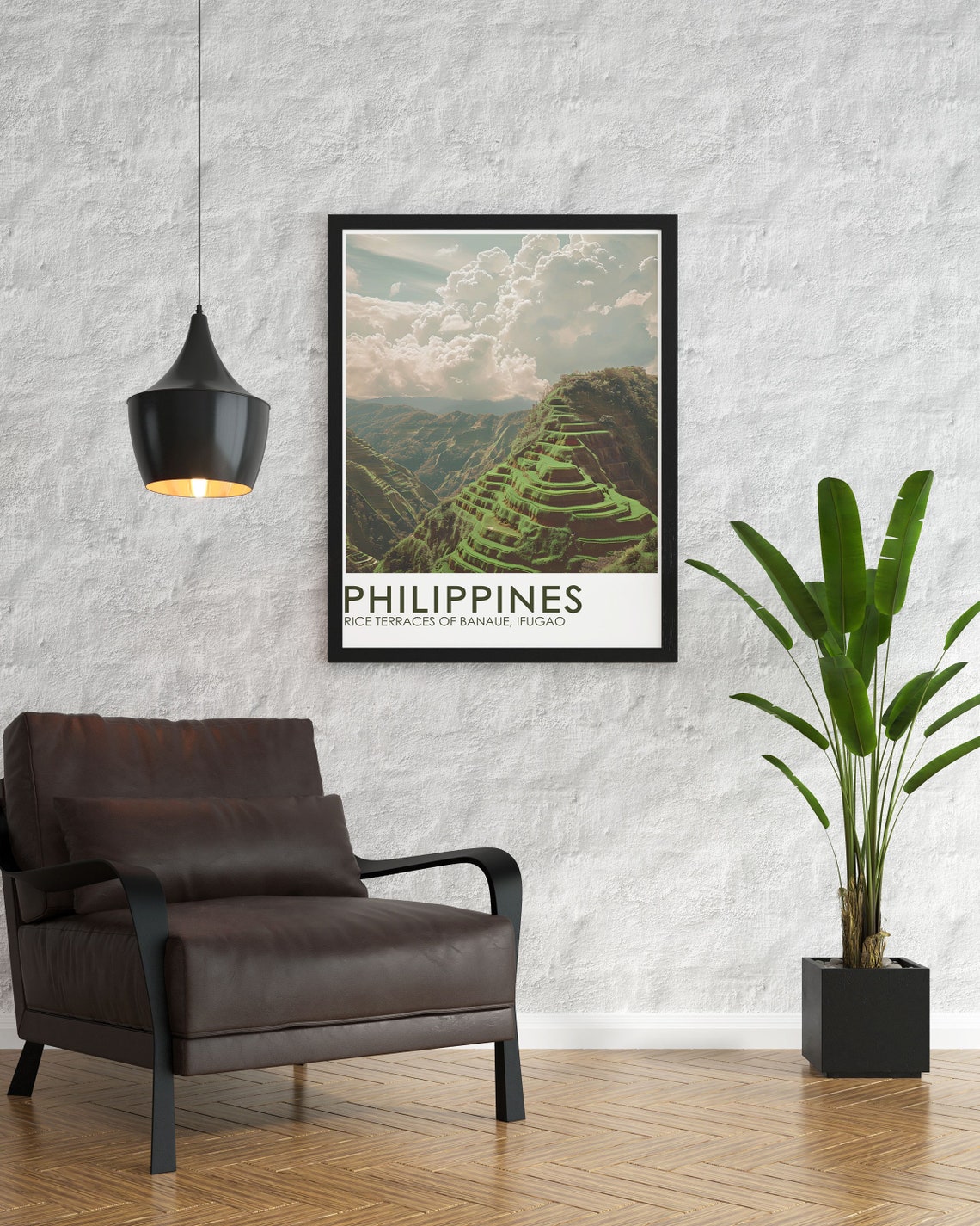 Banaue Ifugao Rice Terraces Lush Green Mountains Philippines Poster - Image 2