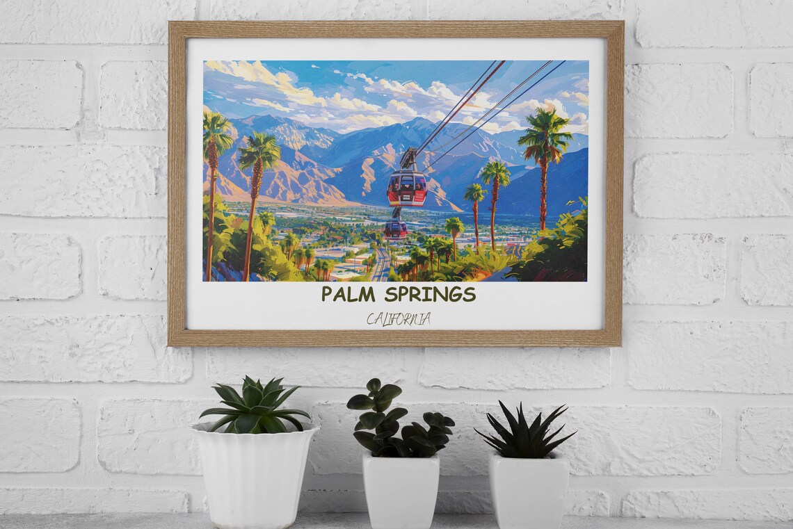 Palm Springs Aerial Tramway Travel Poster - Image 3