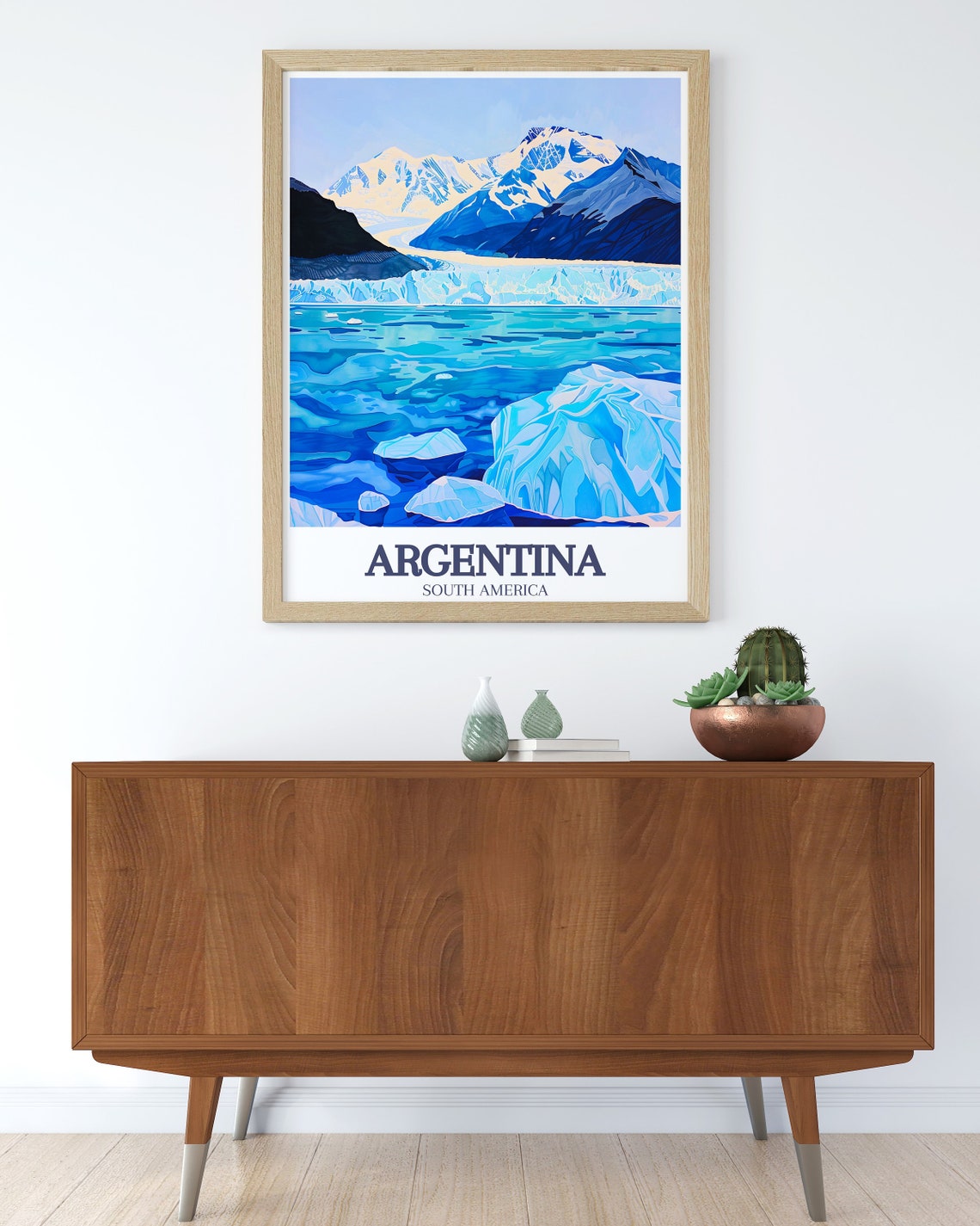 Argentina Perito Moreno Glacier Blue Ice Lake Patagonia Poster - Image 2