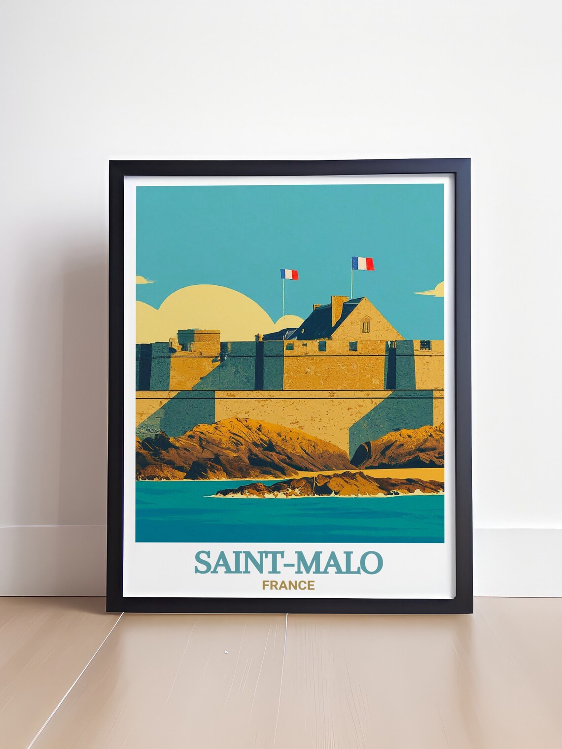 Fort National Saint-Malo France Sea Fortress Coastal Travel Poster - Image 4
