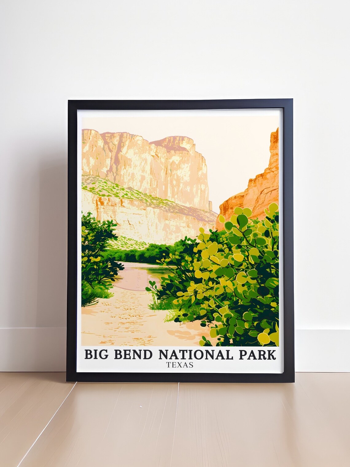Big Bend National Park Rio Grande Canyon Texas Travel Poster - Image 4