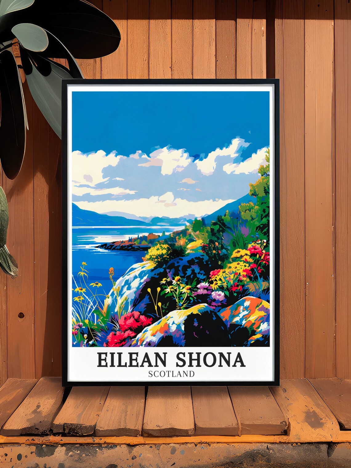 Eilean Shona Scotland Loch Moidart Wildflower Rocky Shore Poster - Image 2