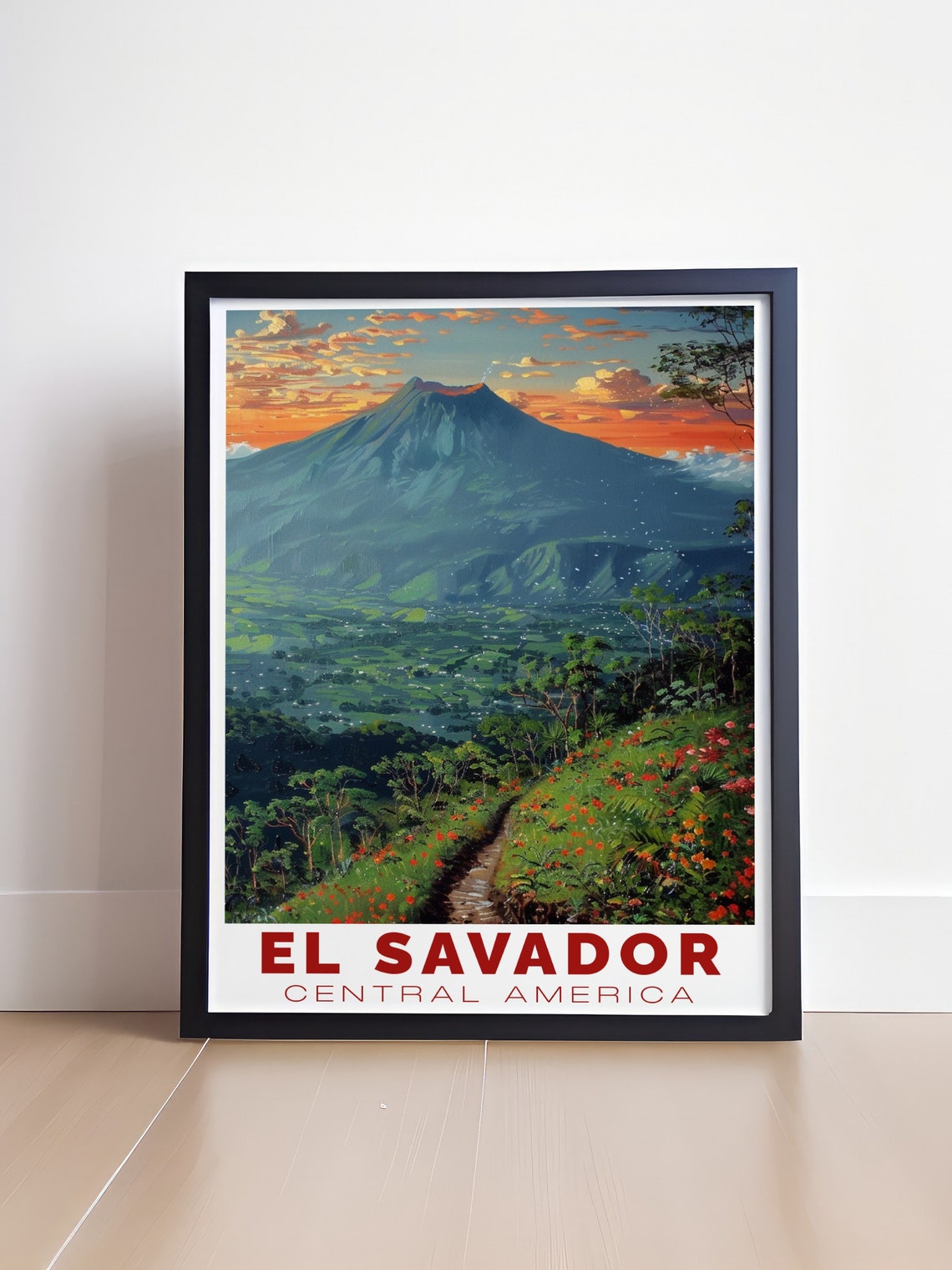 El Salvador Art Collection El Boquern National Park Print Captivating San Salvador Poster El Boquern National Park Poster - Image 4