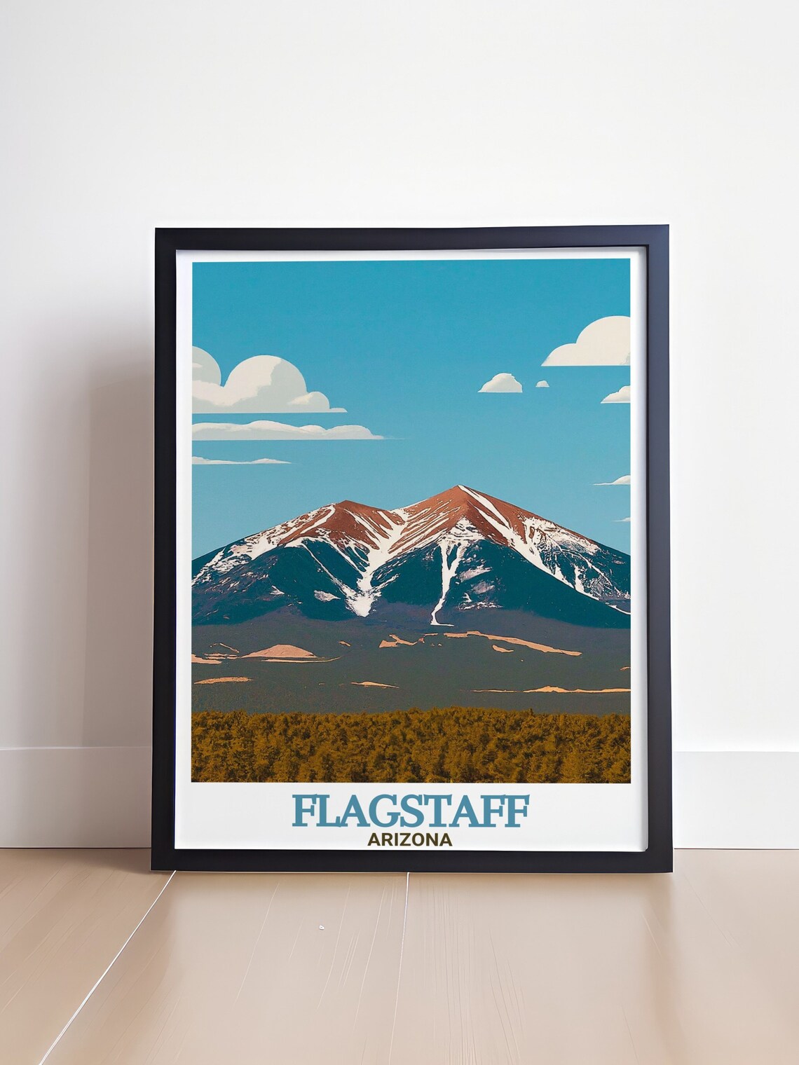 Flagstaff Arizona San Francisco Peaks Snow Capped Mountain Poster - Image 4