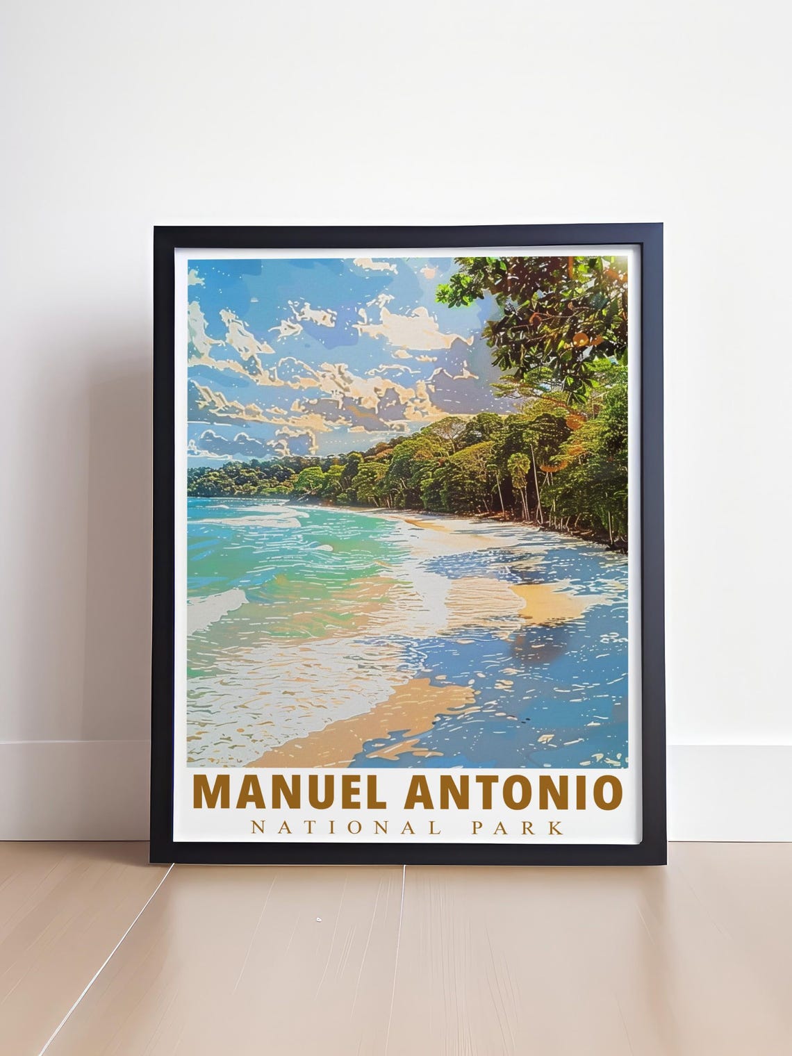 Manuel Antonio National Park Costa Rica Jungle Beach Coast Poster - Image 2