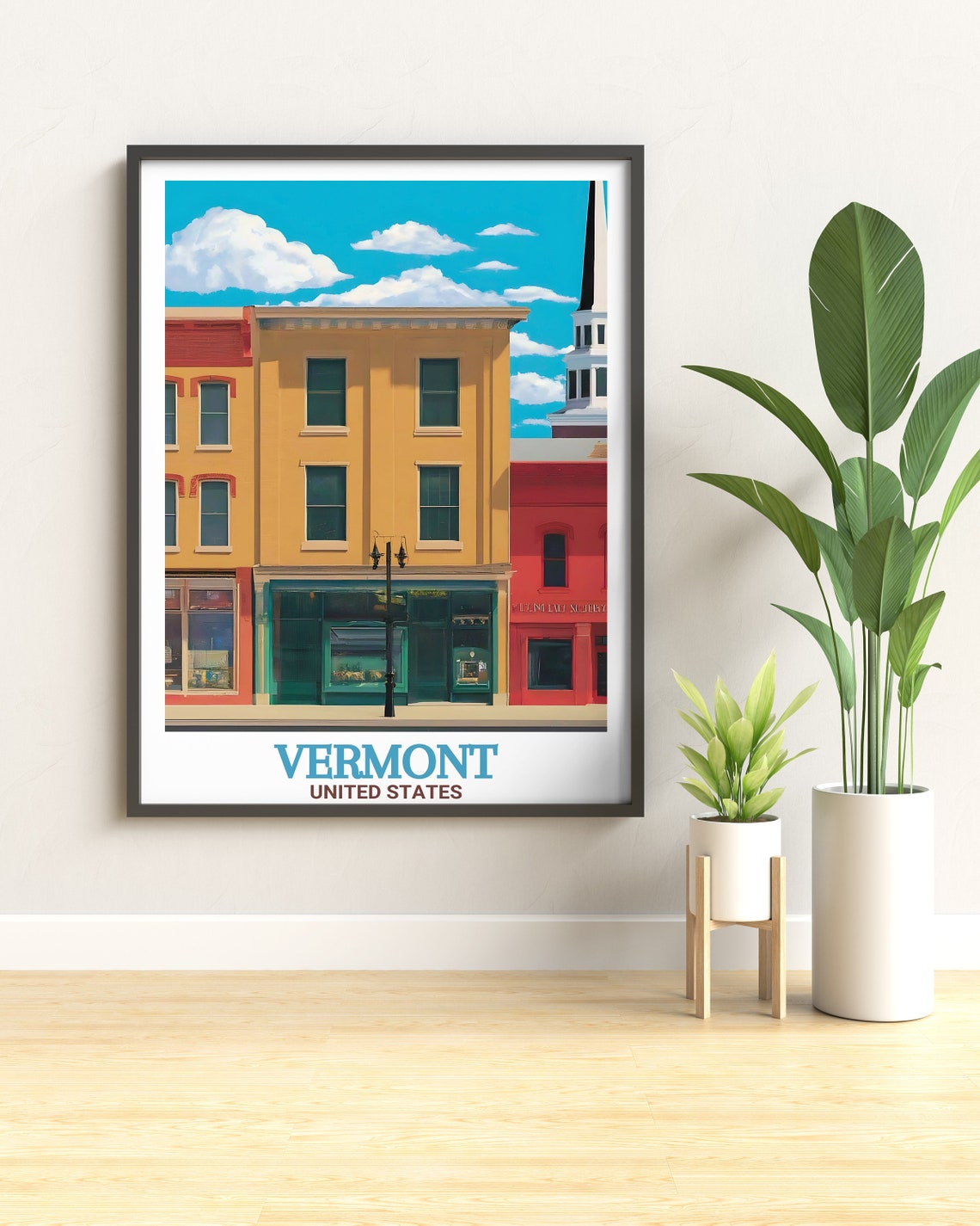 Vermont Wall Art Vermont Travel Posters Church Street Marketplace Prints Church Street Marketplace Travel Posters - Image 2