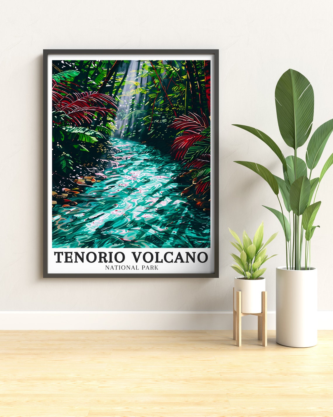 Tenorio Volcano Rio Celeste Turquoise River Jungle Canyon Poster - Image 2