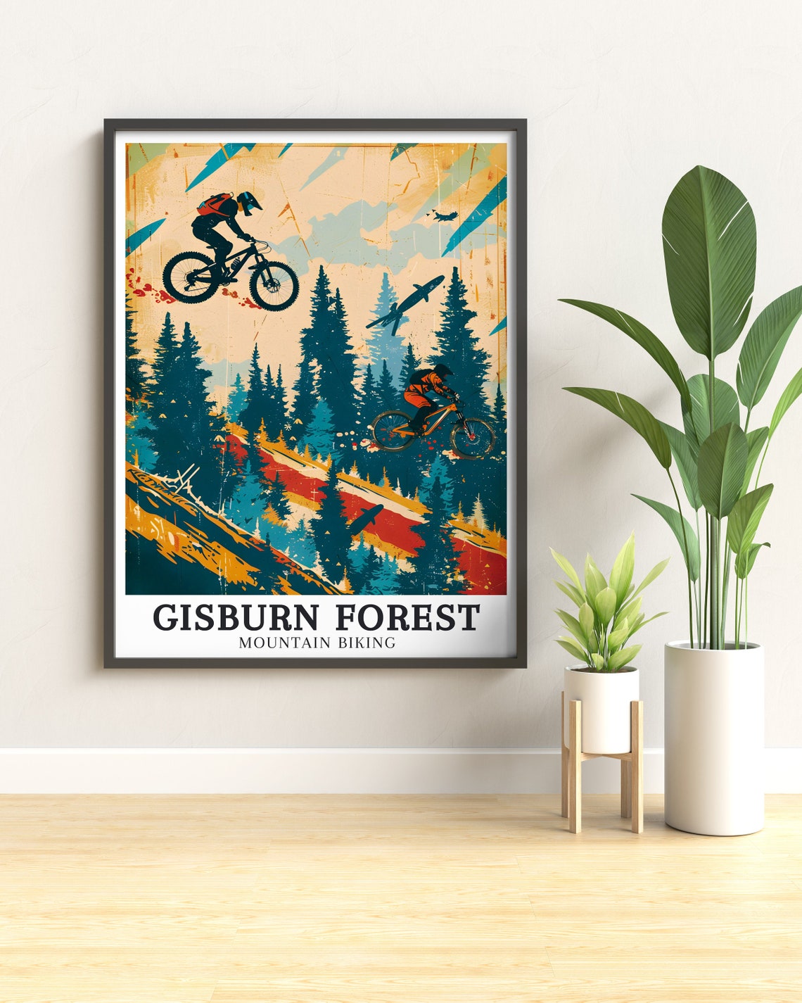 Gisburn Forest Mountain Biking Airborne Jump Adventure Poster - Image 2