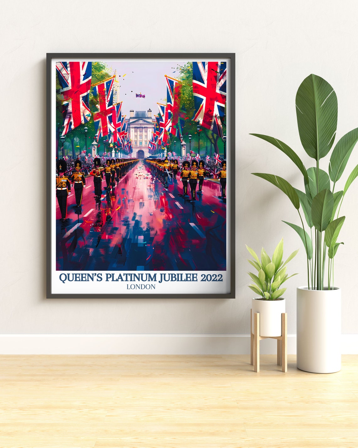 Queen's Platinum Jubilee 2022 Royal Guards Parade London Poster - Image 2
