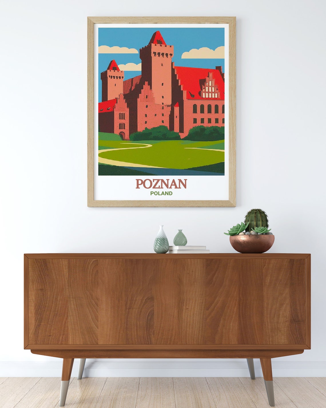 Poznan Poland Imperial Castle Red Brick Gothic Architecture Poster - Image 3