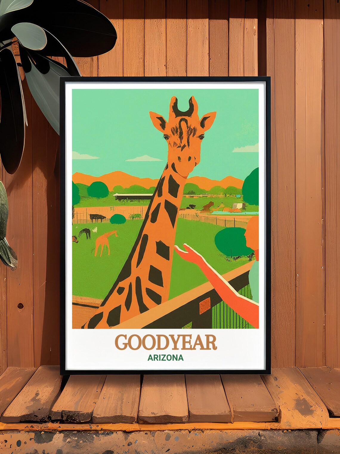 Goodyear Art Wildlife World Zoo Travel Prints Wildlife World Zoo Aquarium Safari Park Art Goodyear Decor Goodyear Gift - Image 3