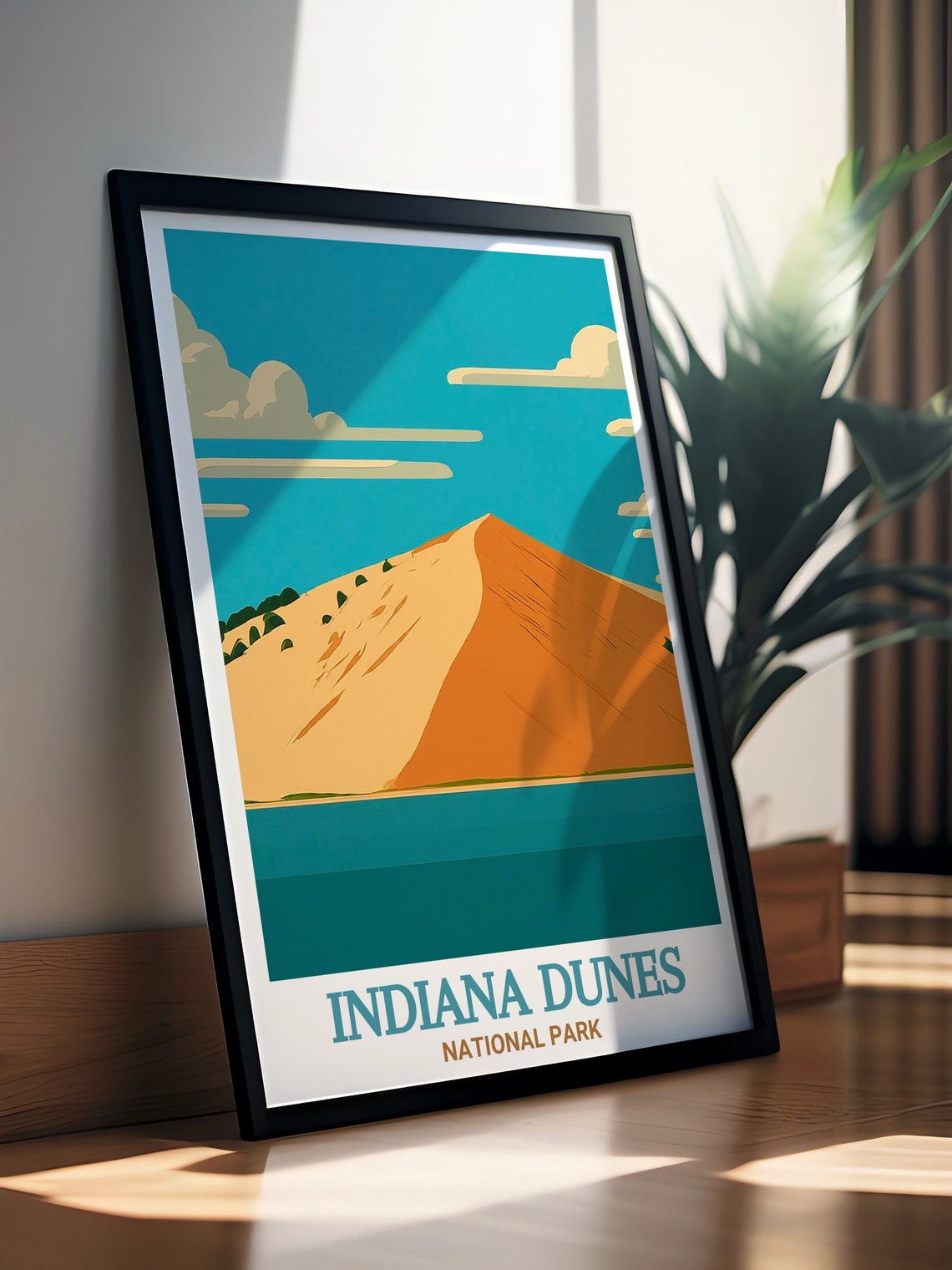 Indiana Dunes National Park Mount Baldy Sand Dune Travel Poster - Image 2
