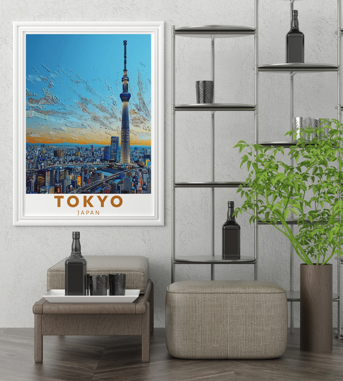 Tokyo Japan Skytree Tower Over The Glittering Cityscape Skyline Poster - Image 2