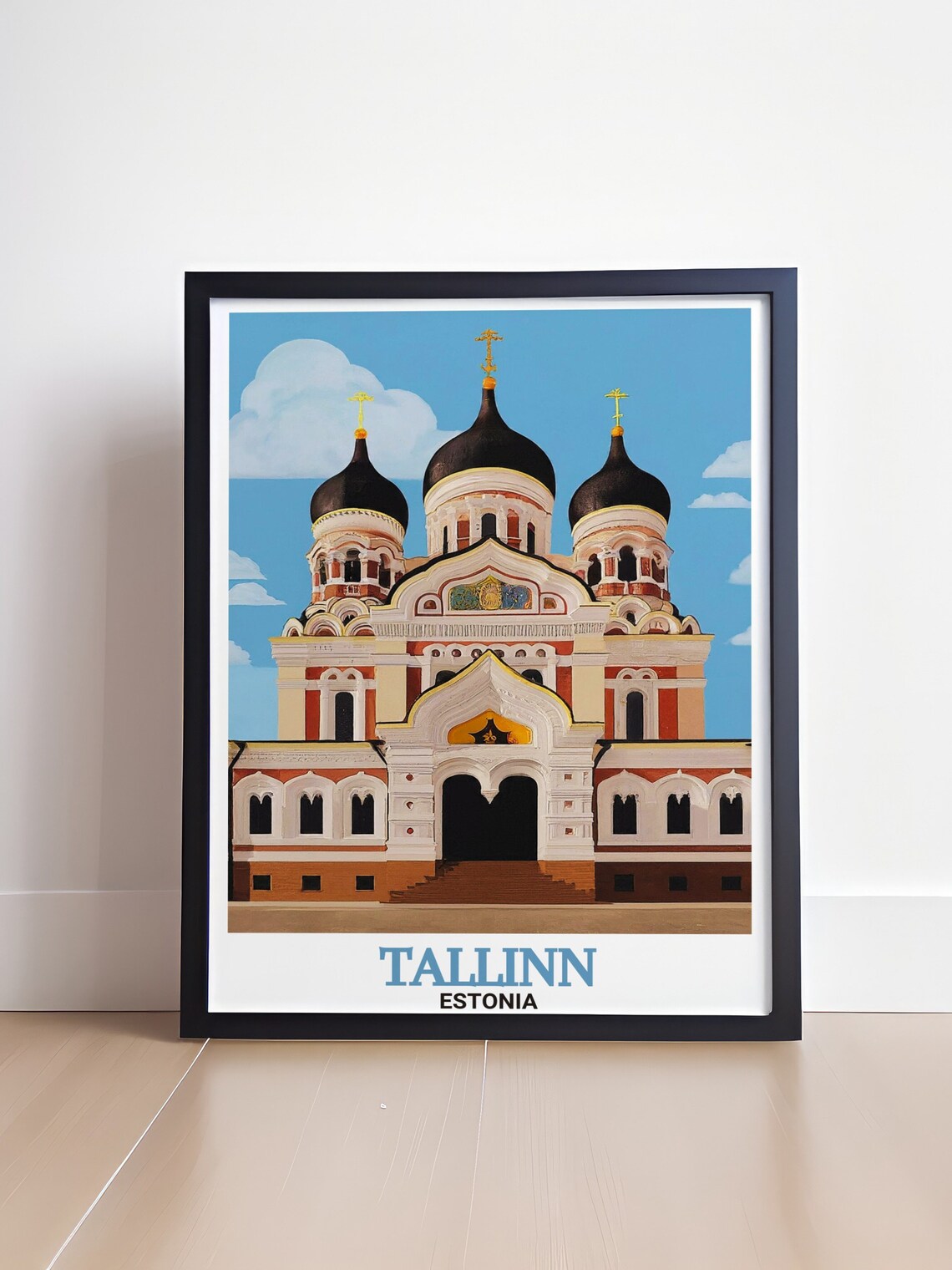 Tallinn Estonia Travel Poster, Alexander Nevsky Cathedral - Image 4