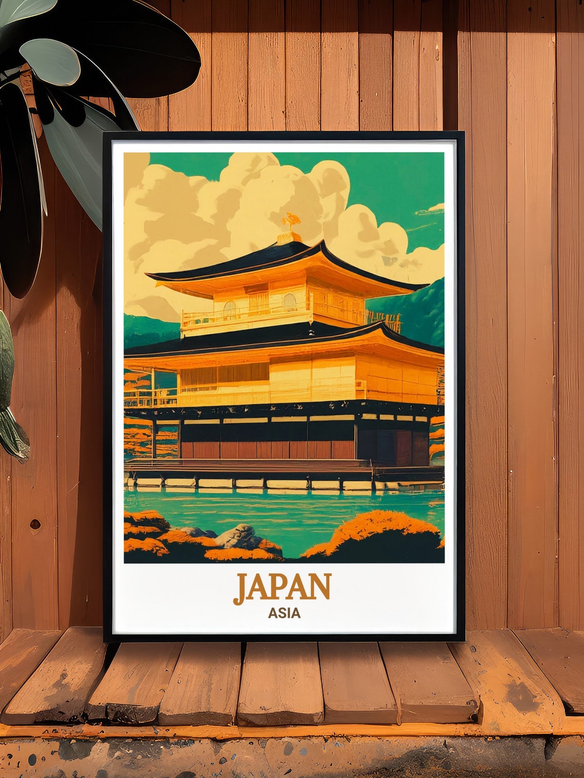 Japan Wall Art Kyotos Kinkakuji Art Print For Gifts Kyotos Kinkakuji Japan Travel Print Japan Poster Japan Decor - Image 2