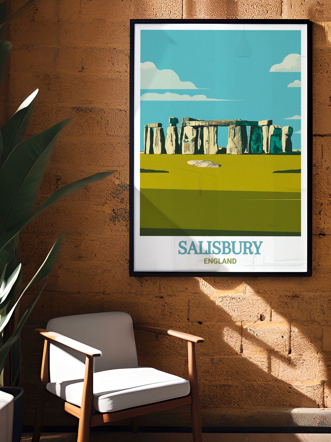 Salisbury England Stonehenge Ancient Megaliths Travel Poster - Image 2