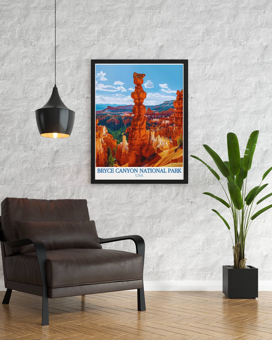 Bryce Canyon National Park Thors Hammer Hoodoo USA Travel Poster - Image 2