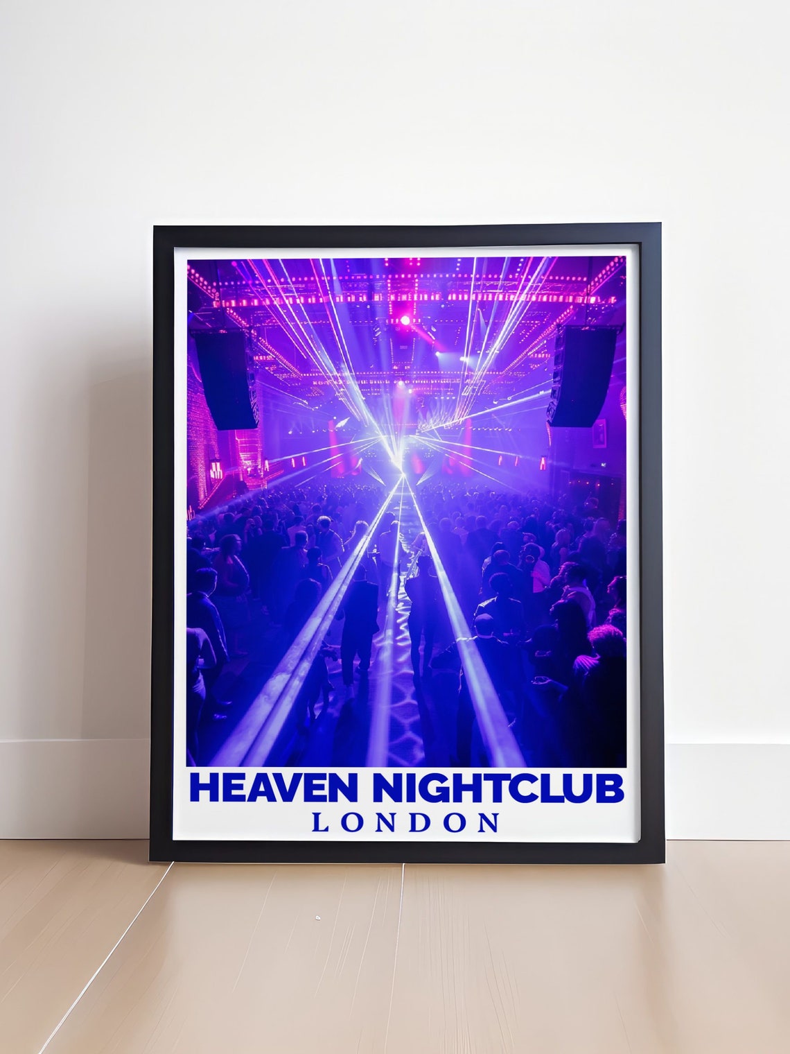Heaven Nightclub Packed Dance Floor Laser Show London Club Print - Image 4