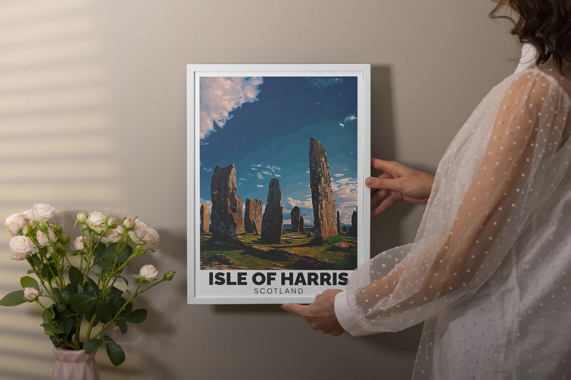 Callanish Standing Stones Ancient Megaliths Golden Hour Hebrides Poster - Image 2