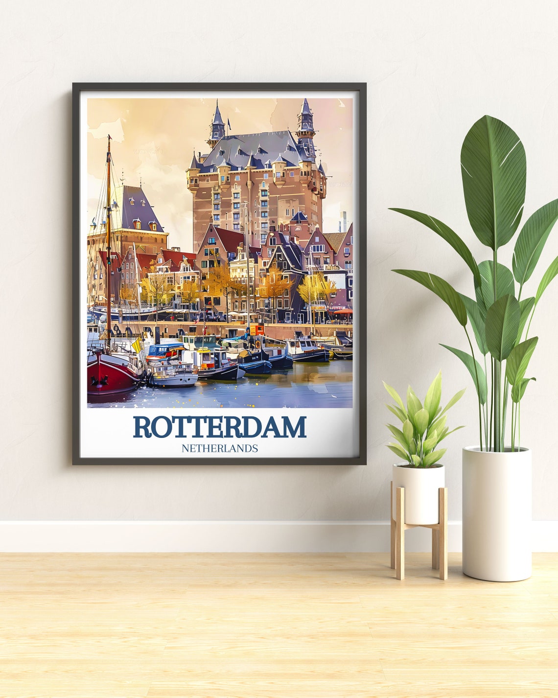 Rotterdam White House And Old Harbour Netherlands Daytime Poster - Image 3