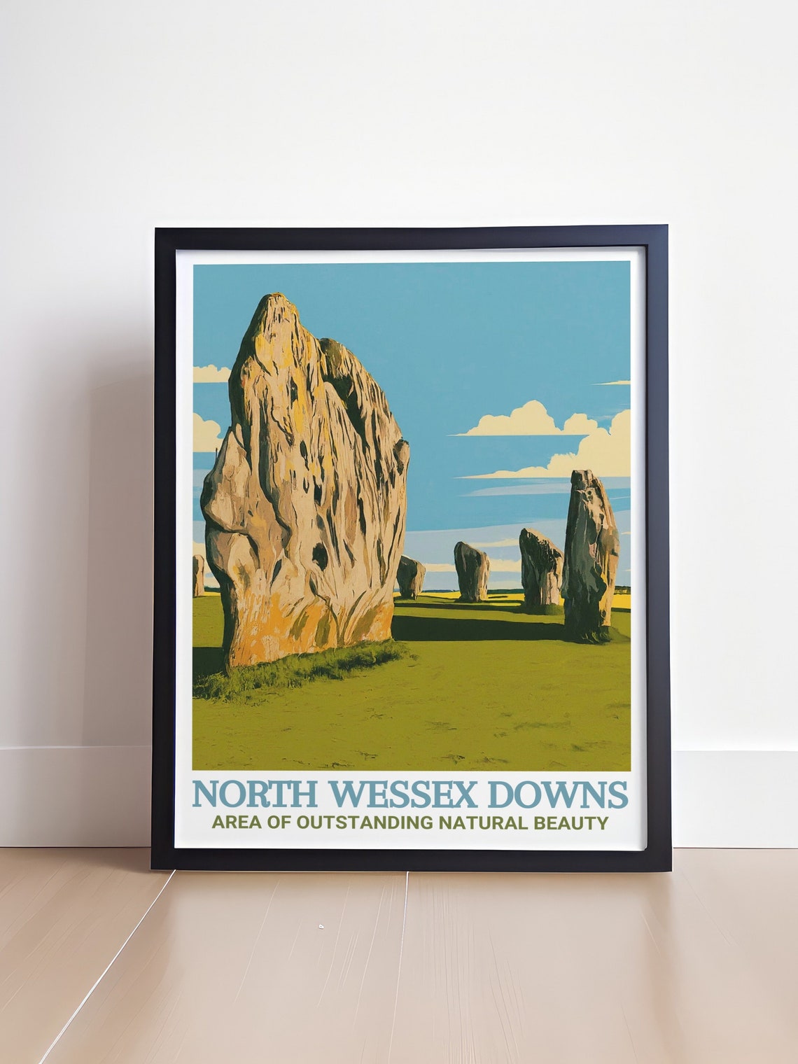 North Wessex Downs Avebury Ancient Standing Stones Circle Poster - Image 4